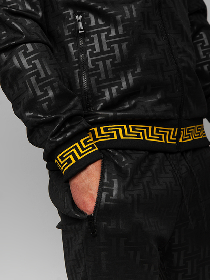 Tuta con cappuccio da uomo nero Bolf 3A161