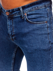 Pantaloni in jeans slim fit da uomo blu Bolf DP52