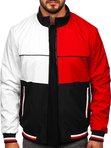 Giacca bomber di mezza stagione da uomo multicolore-1 Bolf 84M3003