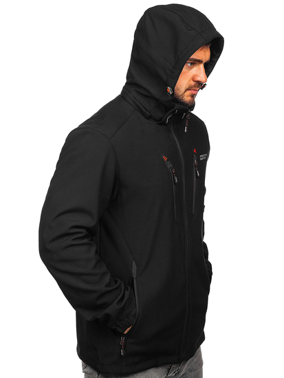 Giacca softshell da uomo nero-rossa Bolf WX086A
