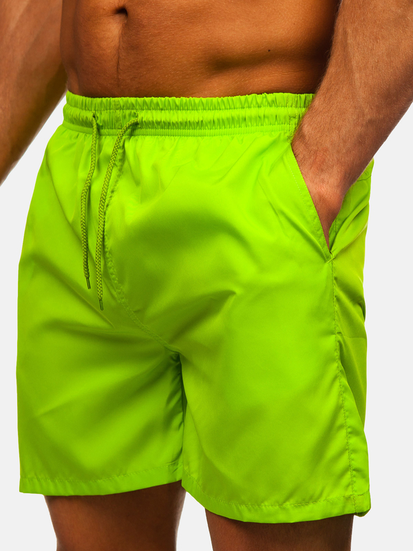 Uomo Costume da bagno Verde-Neon Bolf QD32
