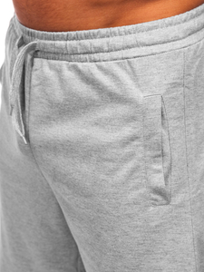 Pantaloncini corti di tuta da uomo grigi Bolf 8K100