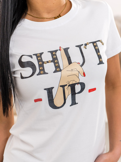 Donna T-shirt stampata Bianco Bolf 95T2501