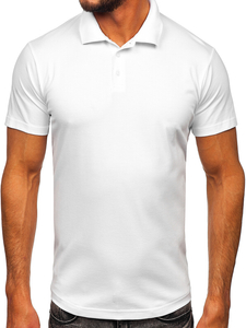 Polo da uomo bianco Bolf 0002