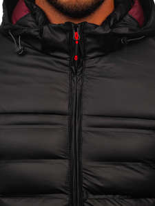 Giubbotto trapuntato invernale da uomo nero Bolf 22M326
