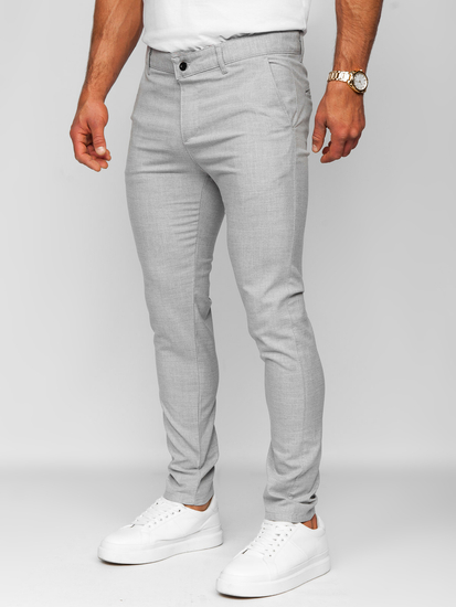 Uomo Pantaloni a quadri Grigio Bolf 0041