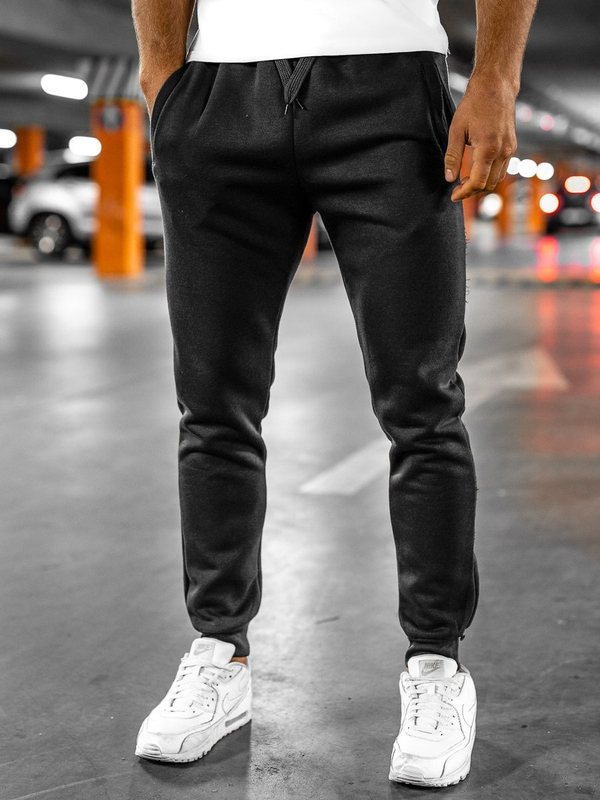 Pantaloni jogger da uomo neri Bolf XW01