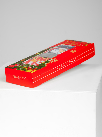 Calze di Natale da uomo multicolore-2 Bolf M898-7P-1 7 PACK