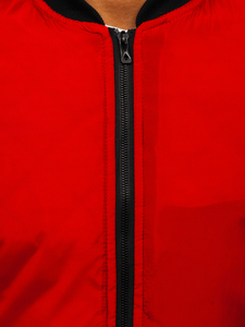 Giacca mezza stagione tipo bomber da uomo rossa Bolf AK95
