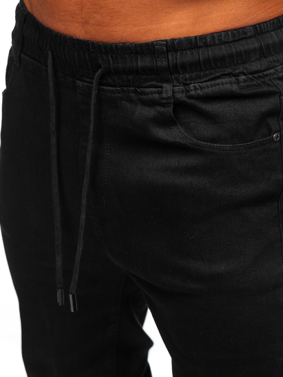 Uomo Pantaloni in jeans jogger Nero Bolf 8162
