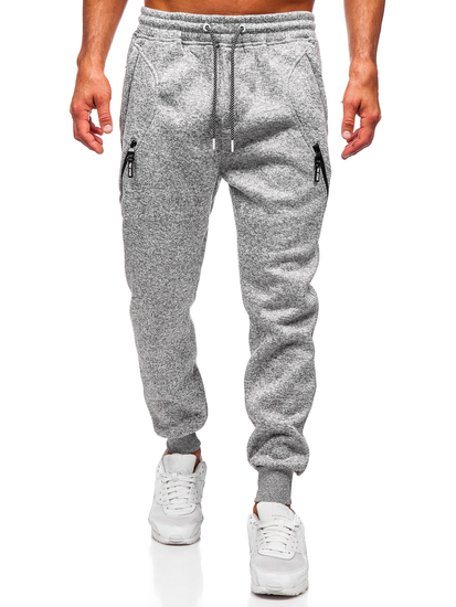 Uomo Pantaloni jogger da tuta caldi Grigio Bolf Q1104