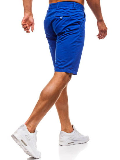 Pantaloncini blu da uomo in cotone Bolf 3026