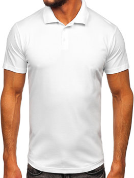 Maglietta polo da uomo bianca Bolf 0002