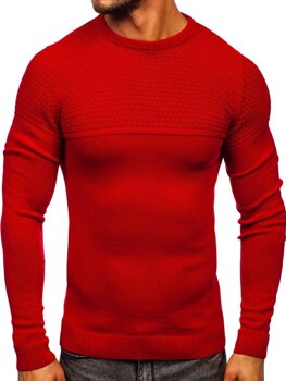 Maglione da uomo rosso Bolf 4623