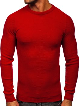 Maglione da uomo rosso Bolf 4629