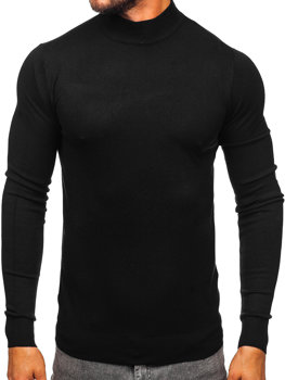 Maglione tipo lupetto basic da uomo nero Bolf W1-1725