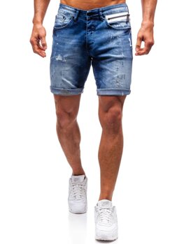 Pantaloncini corti in jeans da uomo blu Bolf R3000