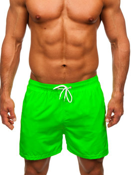 Pantaloncini da bagno da uomo verde-fluorescenti Bolf XL019