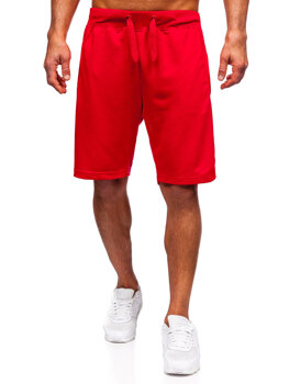 Pantaloncini da tuta da uomo rosso Bolf 8K101