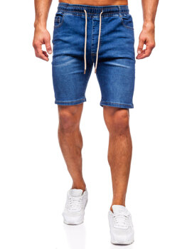 Pantaloncini in jeans da uomo blu Bolf 9328