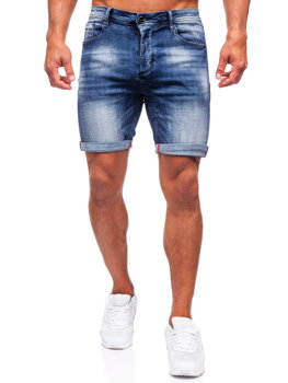 Pantaloncini in jeans da uomo blu Bolf MP0261B
