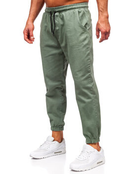 Pantaloni cargo jogger da uomo verde Bolf 001