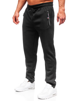 Pantaloni da tuta grandi da uomo nero Bolf JX6216