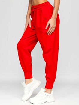 Pantaloni di tuta da donna rossi Bolf 0011