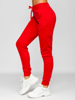 Pantaloni di tuta da donna rosso chiari Bolf CK-01