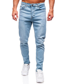 Pantaloni in jeans regular fit da uomo azzurro Bolf 6324