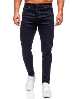 Pantaloni in jeans regular fit da uomo blu Bolf 5372
