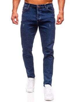 Pantaloni in jeans regular fit da uomo blu Bolf 6058