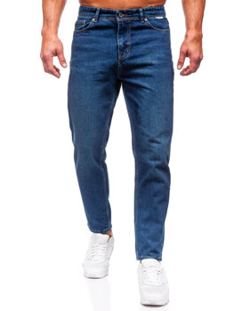 Pantaloni in jeans regular fit da uomo blu Bolf GT21