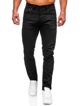 Pantaloni in jeans regular fit da uomo neri Bolf 6525R
