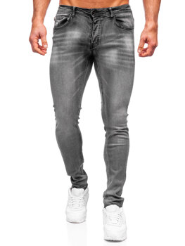 Pantaloni in jeans regular fit da uomo neri Bolf MP019G