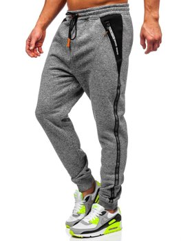 Pantaloni jogger da uomo grigi Bolf TC513