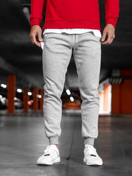 Pantaloni jogger da uomo grigi Bolf XW01-B