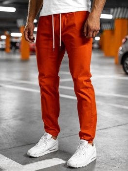 Pantaloni tipo jogger da uomo arancione scuri Bolf 1145