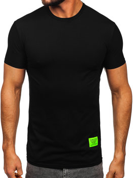 T-shirt con stampa da uomo nera Bolf MT3046