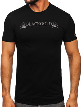 T-shirt con stampa da uomo nera Bolf MT3050