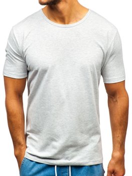 T-shirt senza stampa da uomo grigia Bolf T1281