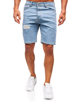 Uomo Pantaloncini in jeans Blu Bolf 0426