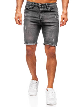 Uomo Pantaloncini in jeans Nero Bolf 0676