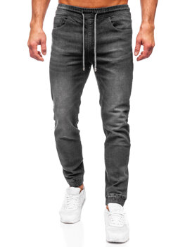Uomo Pantaloni in jeans jogger Nero Bolf MP0275GS