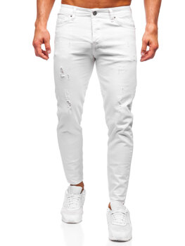 Uomo Pantaloni in jeans slim fit Bianco Bolf 5876