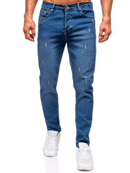 Uomo Pantaloni in jeans slim fit Blu scuro Bolf 6452