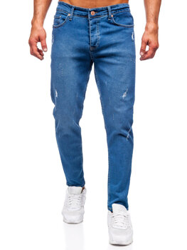 Uomo Pantaloni in jeans slim fit Blu scuro Bolf 6453