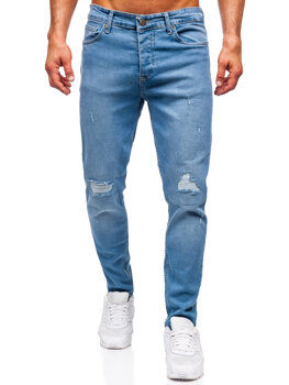 Uomo Pantaloni in jeans slim fit Blu scuro Bolf 6462