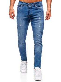 Uomo Pantaloni in jeans slim fit Blu scuro Bolf 6469