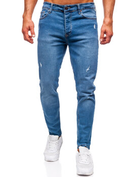 Uomo Pantaloni in jeans slim fit Blu scuro Bolf 6485